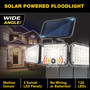 Bell & Howell Bionic Motion-Sensing Solar Powered LED Black Floodlight