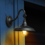 Classy Caps Dusk to Dawn Solar Powered LED Black Barn Light