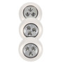 Fulcrum Light It! White Battery Powered LED Puck Light 3 pk