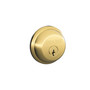 Schlage Bright Brass Zinc Single Cylinder Deadbolt