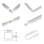 MaxLite 6 in. L White Hardwired LED Light Bar 148 lm