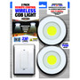 Blazing LEDz White Battery Powered LED Wireless Lights 2 pk