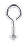 Hampton 1/4 in. X 2 in. L Stainless Stainless Steel Eyebolt with Nut Nut Included