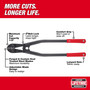 Milwaukee 30 in. Bolt Cutter Black/Red 1 pk