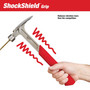 Milwaukee 20 oz Smooth Face Claw Hammer 14 in. Steel Handle