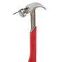 Milwaukee 20 oz Smooth Face Claw Hammer 14 in. Rubber Handle