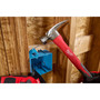 Milwaukee 21 oz Milled Face Claw Hammer 14 in. Fiberglass/Poly Handle