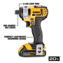 DeWalt 20V MAX Cordless Brushed 2 Tool Compact Drill and Impact Driver Kit