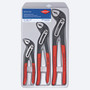 Knipex 3 pc Chrome Vanadium Steel Water Pump Alligator Pliers Set