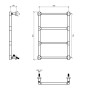 Cielo Four Bar Towel Heater