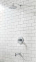 Studio® S 1.8 gpm/6.8 L/min Tub and Shower Trim Kit With Rain Showerhead, Double Ceramic Pressure Balance Cartridge With Lever Handle