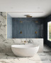 Aniston 24x48 Matte Porcelain Tile in Carrara Bianco