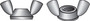 Hillman 8 in. Zinc-Plated Steel SAE Wing Nut 100 pk