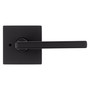 Kwikset Halifax Matte Black Bed and Bath Lever Right or Left Handed