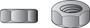 Hillman 3/8 in. Zinc Dichromate Steel USS Hex Nut 100 pk