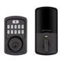 Kwikset Aura Matte Black Metal Bluetooth Keypad Entry Smart Lock