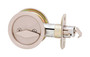 Kwikset Satin Nickel Metal Indoor Round Bed/Bath Pocket Door Lock