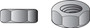 Hillman Zinc-Plated Steel SAE Screw Nut 100 pk