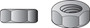 Hillman 10-32 in. Zinc-Plated Steel SAE Hex Machine Screw Nut 100 pk