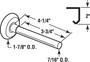 Prime-Line 1/2 in. W X 4.25 in. L X 1-7/8 in. D Plastic Garage Door Roller