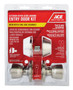 Ace Tulip Satin Entry Lever and Deadbolt Set 1-3/4 in.