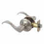 Ace Wave Satin Nickel Passage Lockset 1-3/4 in.