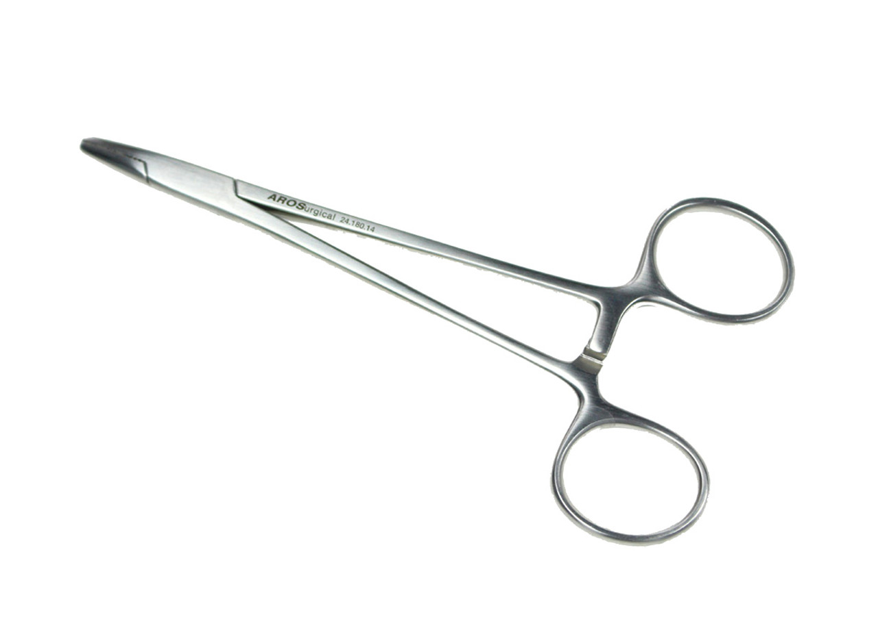 Mayo-Hegar Needle Holder, 5.5” (14cm), STR Tips w/ TC Inserts