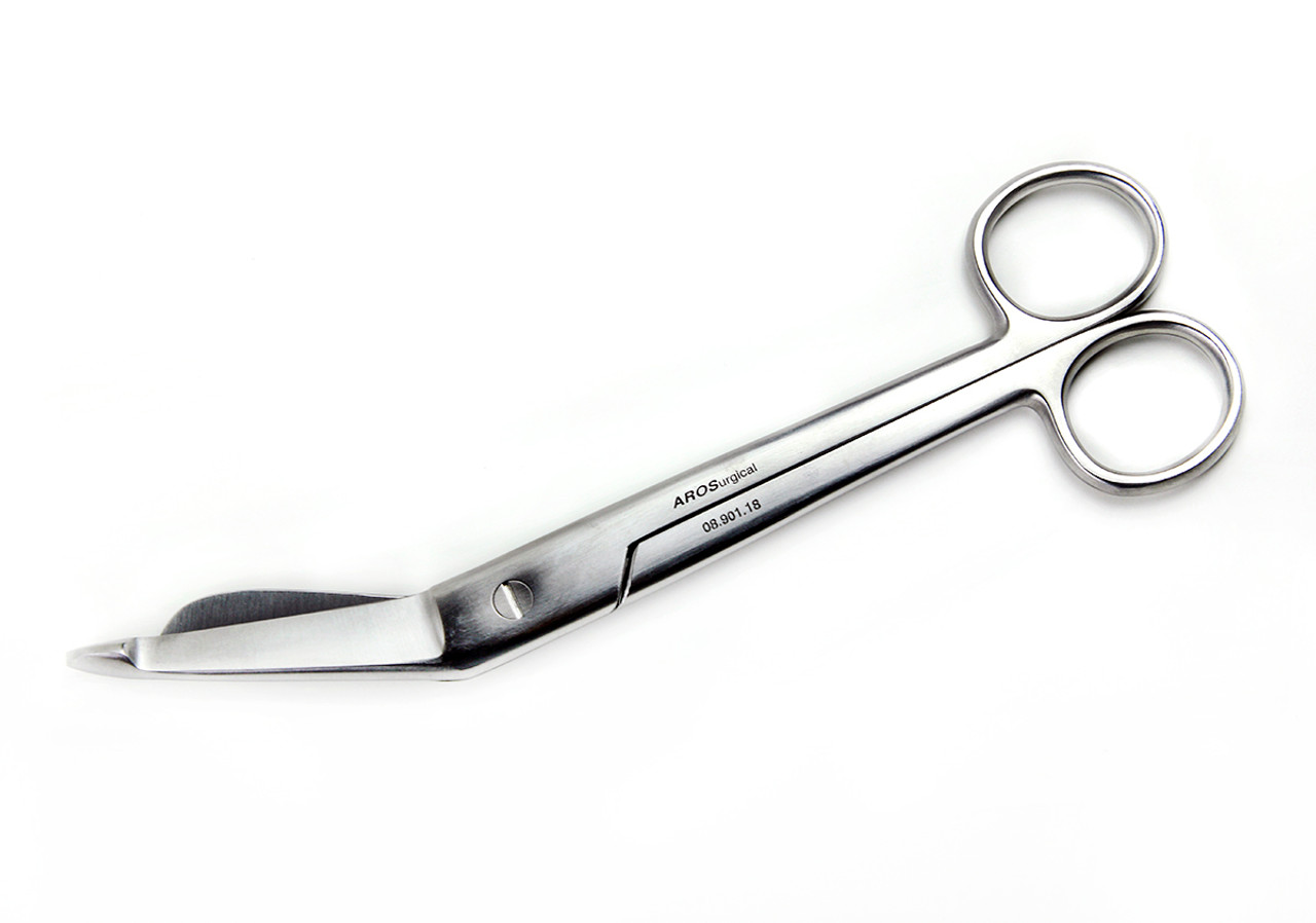 Lister Bandage Scissors, 7” (18cm), Angled Tips AROSurgical™ 08.901.18