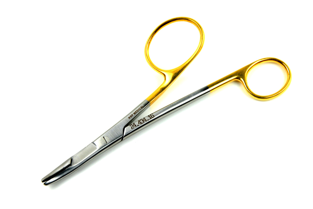 Gillies Needle Holder, 6.25” (16cm), STR Tips w/ TC inserts AROSmicro