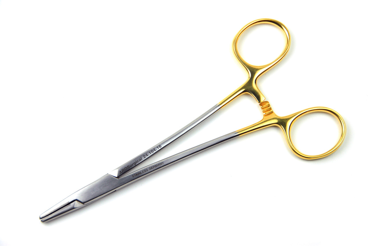 Mayo-Hegar Needle Holder, 16cm, 6.25” (16cm), STR Tips | AROSmicro™