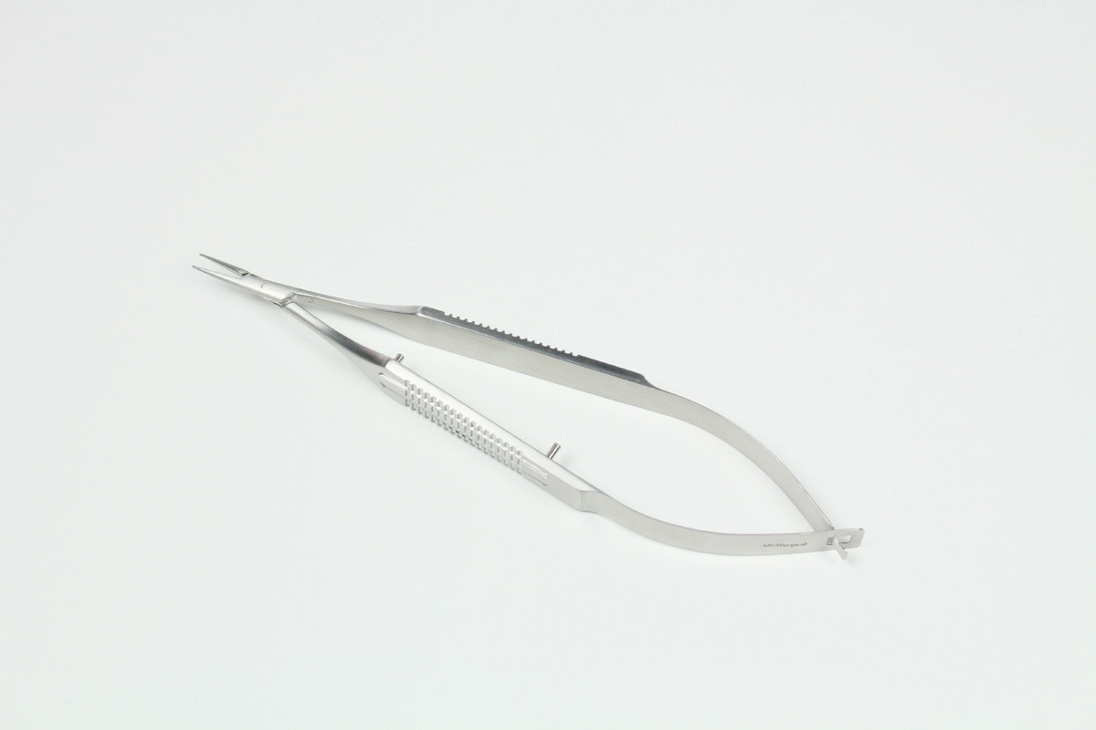 バラッケトルートマン持針器 Troutman-Barraquer Needle Holder, 5” (13cm), STR Tips w/o Lock