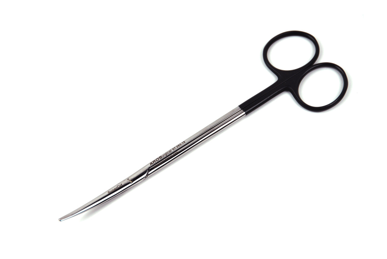 Metzenbaum Serrated SuperCut Scissors | Black and Black Surgical