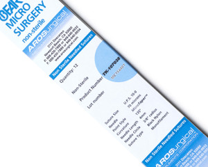 AROSuture™ TK-10703810-0 | 10-0 Non-Sterile Micro Suture, Threaded 4mm, 3/8R MicroTaper™ Point Needle