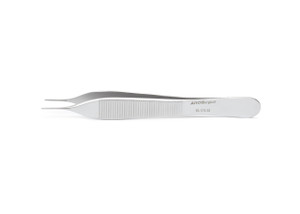 10.176.12: Micro Adson Forceps, Serrated, Delicate, 12cm, 4.75 inches, STR serrated tips