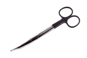 07.191.16: Lexer Scissors, Black Handles, 16cm, 6.5 inches, CVD tips