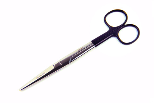 07.160.17: Mayo Scissors, Black Handles, 17cm, 6.75 inches, STR tips