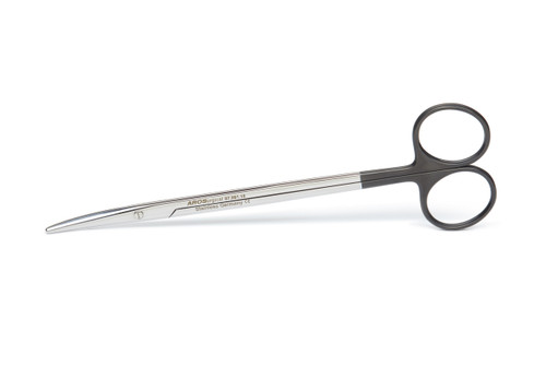 07.281.18: Metzenbaum Scissors, Black Handles, 18cm, 7 inches, CVD tips