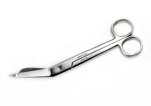 08.901.18: LISTER Bandage Scissors, 18cm, 7 inches, Angled