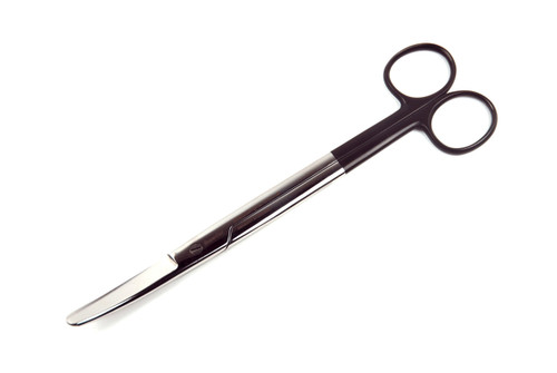07.511.20: Sims Uterus Scissors, Black Handles, 20cm, 8 inches, CVD tips