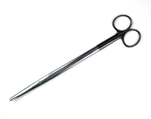 07.281.23: Metzenbaum Scissors, Black Handles, 23cm, 9 inches, CVD tips