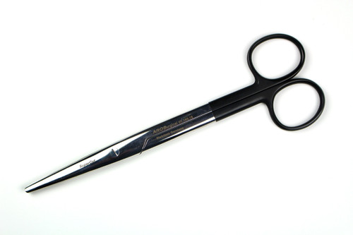 07.190.16: Lexer Scissors, Black Handles, 16cm, 6.5 inches, STR tips