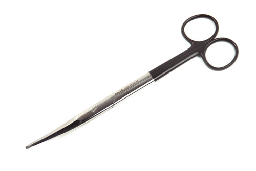 07.931.18: Kaye Facelift Scissors, Black Handles, 18cm, 7 inches, CVD tips