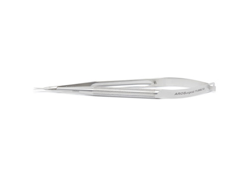 11.602.12: Micro Spring Handle Scissors, 12cm, 5 inches, 8mm d, STR tips