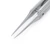 Close up of tips 11.118.18.1: Micro Tying Forceps, Round Handle, 15cm, 6 inches, 8mm d, STR 0.15mm Tips with Tying Platform.