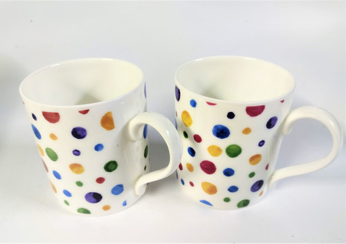 2 large bone china mugs