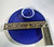 1 Dip plate with fixed dip pot glazed in cobalt blue