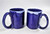 2 Large cobalt blue pottery mugs 3/4 of a pint capacity each