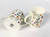 2 Large Bone China Mugs (400ml capacity) decorated in small wild flower design