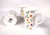 Set of 3 Bone China Mugs with small wild flower design