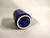Craft made pottery utensil drainer cobalt blue with white top 